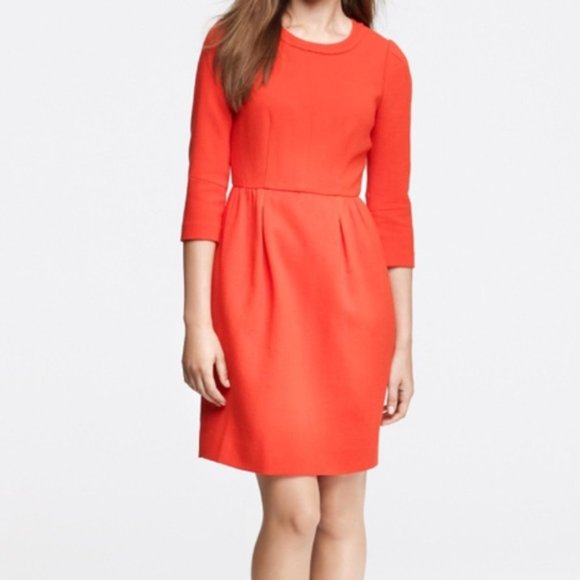 J. Crew Factory Dresses & Skirts - Jcrew Red Teddie Wool Dress